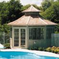San cristobal hot tub gazebo kit 14' with stained finish in San Francisco ,California.ID number 183-